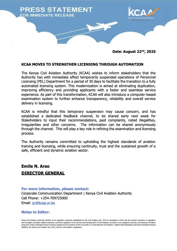PEL Press Release